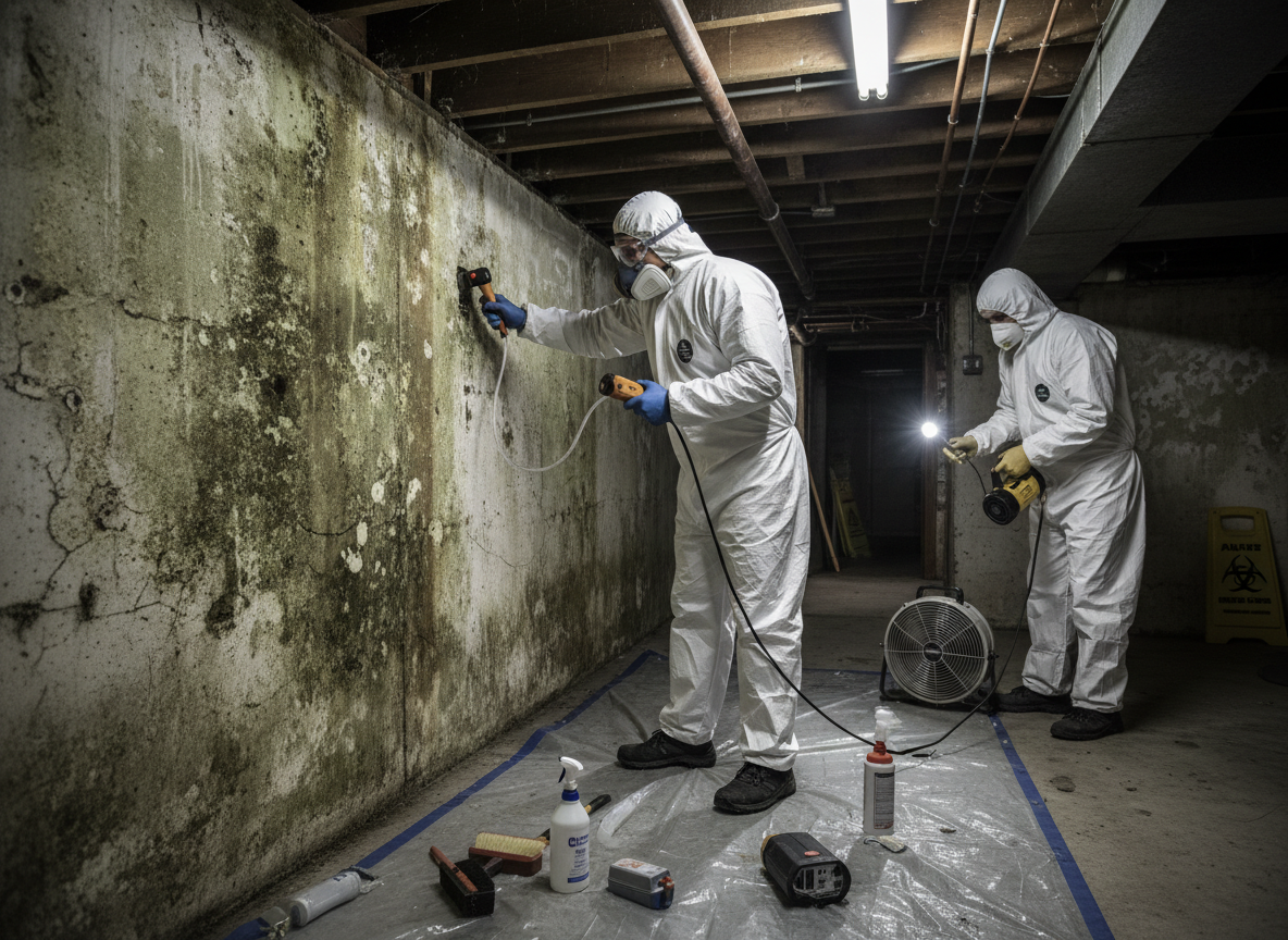 Basement Mold Inspection in EDISON, CA